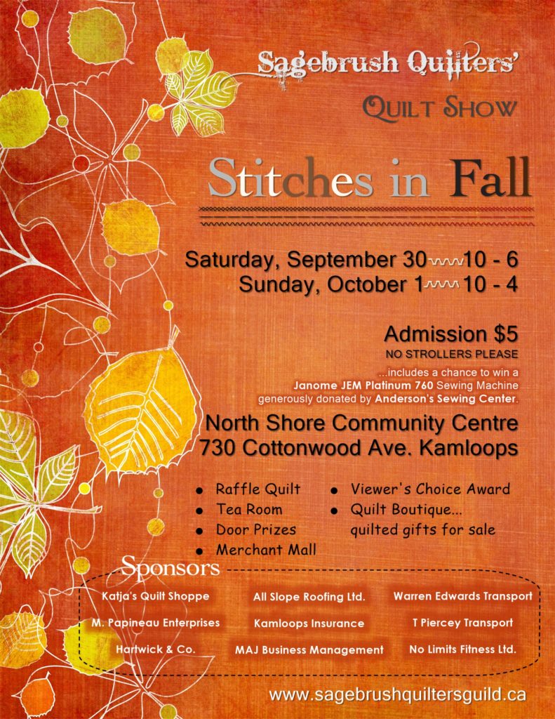 Quilt Show, Stitches in Fall 2017 Sagebrush Quilters Guild